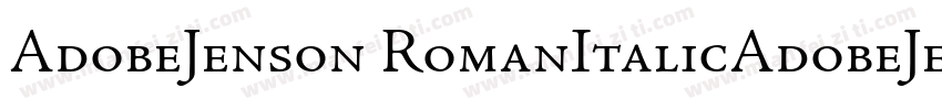 AdobeJenson RomanItalicAdobeJenson字体转换